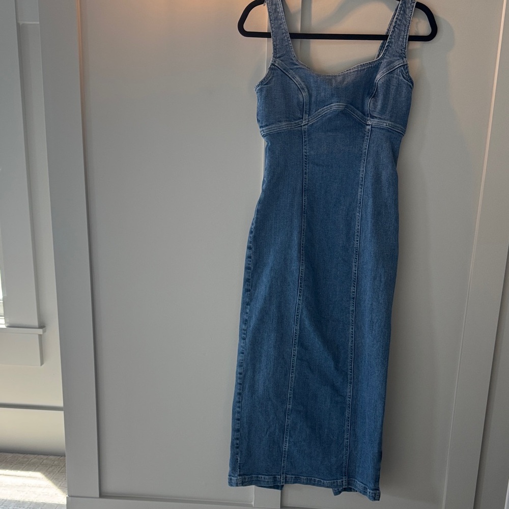 Pilcro Denim Midi Dress